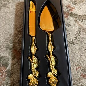 Rose Cake Cutter and Knife